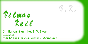 vilmos keil business card